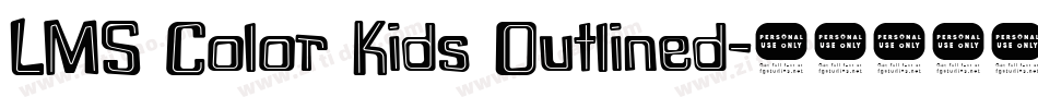 LMS Color Kids Outlined字体转换